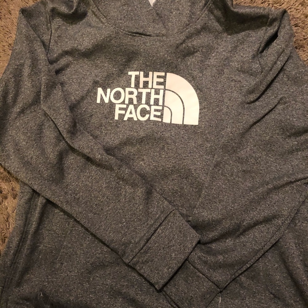 North face logo hoodie